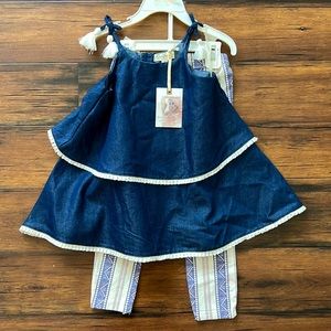 NWT Jessica Simpson Girls 3T Tunic and Leggings set